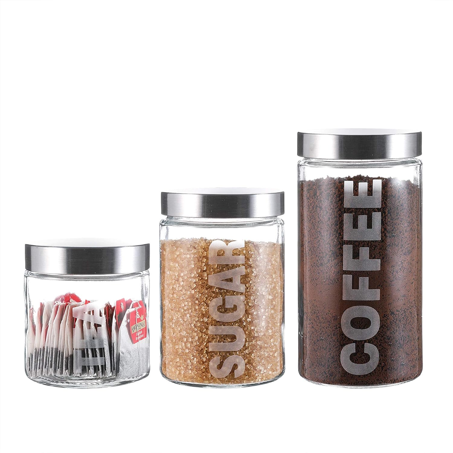 Coffee Jar Set in Home Coffee Bar