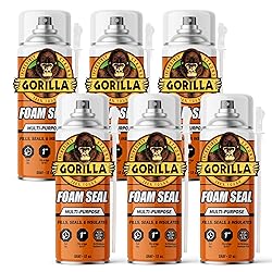 Gorilla Spray Foam Sealant, Light Gray Color, 12
