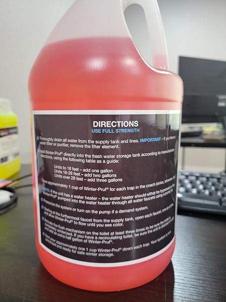 WINTER-PRUF® -50 ANTIFREEZE FOR WINTERIZING NON TOXIC, ALCOHOL FREE | TRUSTED OEM SUPPLIER | SAFE FOR CAMPER, MARINE, CABIN, HOT TUB & POOL WINTERIZING – BURST PROTECTION -50°F – MADE IN USA