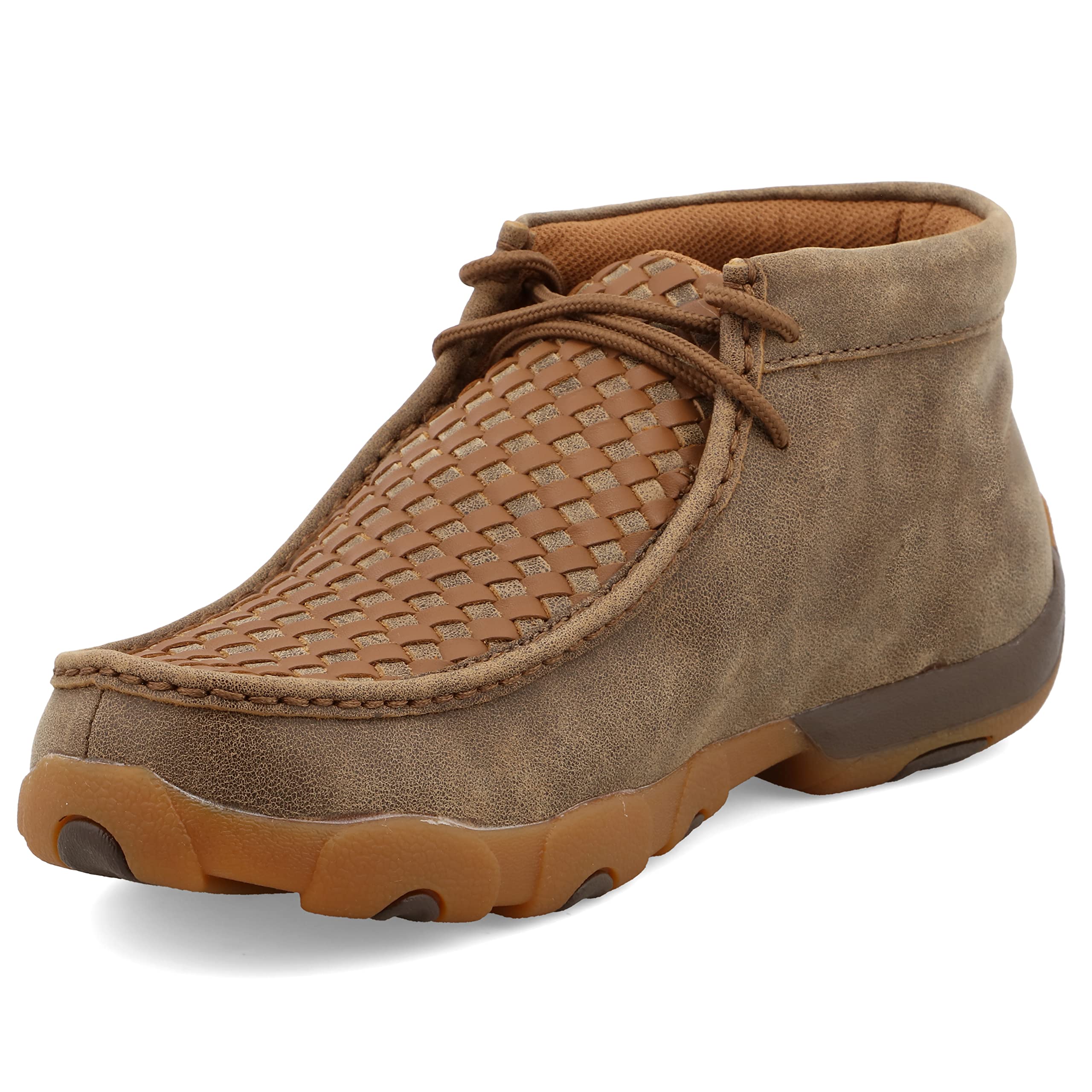 Twisted X Men's Chukka Driving Moc, Moc Toe, Bomber & Tan, 14 M Image