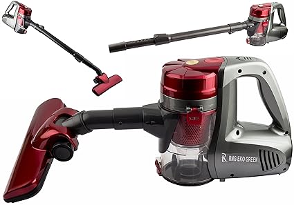 RNG EKO GREEN - 800W Compact Multi-Function Cyclonic Power Home Vacuum Cleaner- (Metallic Red + Grey)