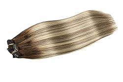 SURNEL Clip in Extensions Real Human Hair Balayage