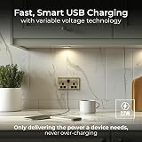 British General BG 22W Double USB Power Socket Antique Brass NAB22UAC22B view 2