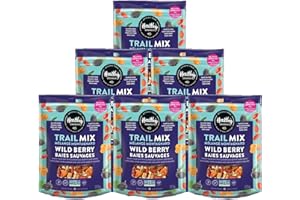 Healthy Crunch Fruit & Seed Mix - Wild Berry - 6 Units x 225g - High Protein Mix Nuts & Seeds - Protein Snacks for Adults - O