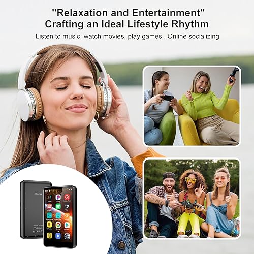 80GB MP3 Spelers met Bluetooth WiFi, Oilsky 4.7 1080P Full Touch