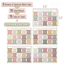 Mr. Pen- Spanish Bible Tabs, 75 pcs, Boho