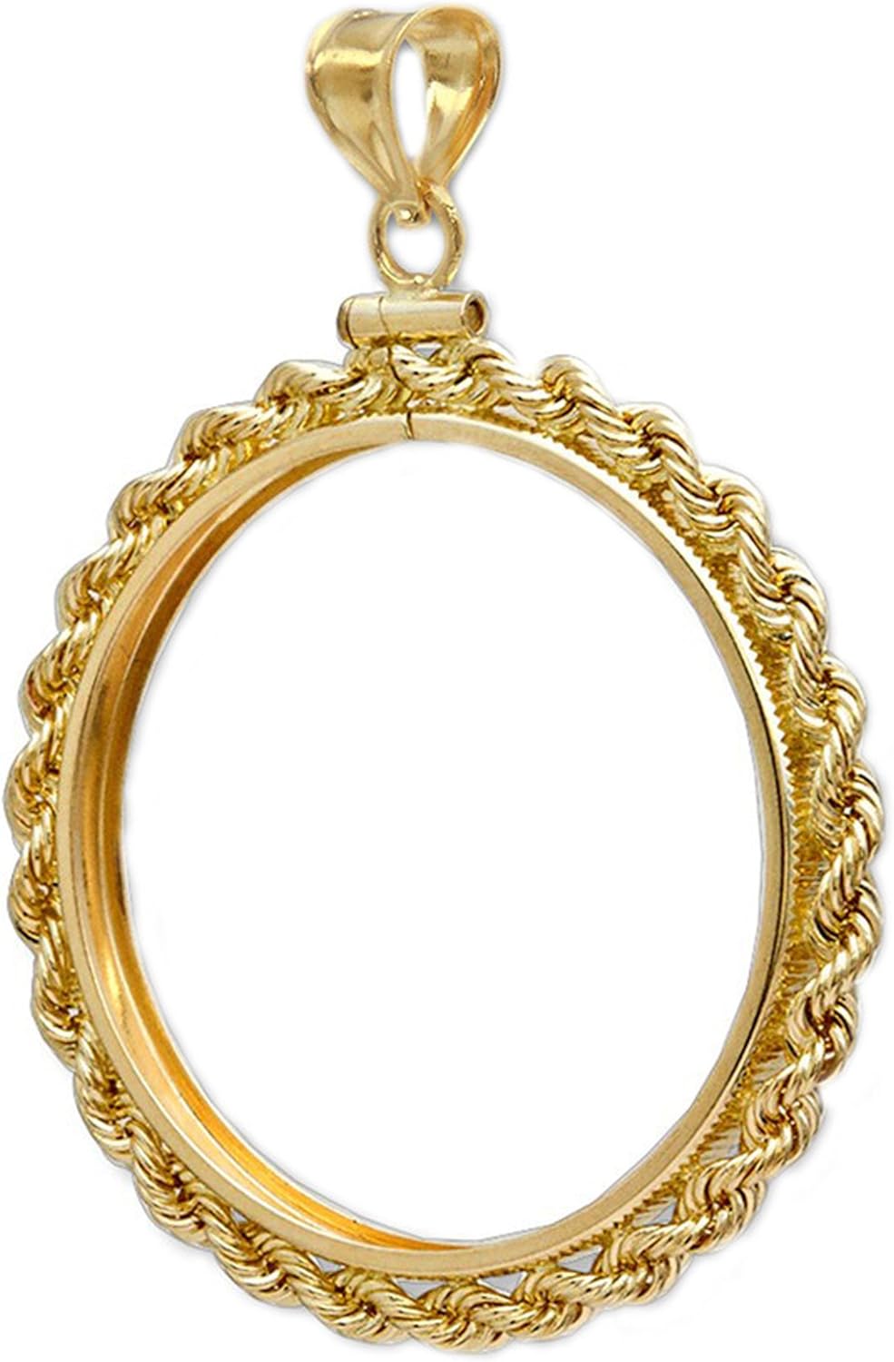 1/2 Sovereign 14k Gold Rope Coin Bezel Coin Pendant for the Gold Coin Amazon.ca Jewelry