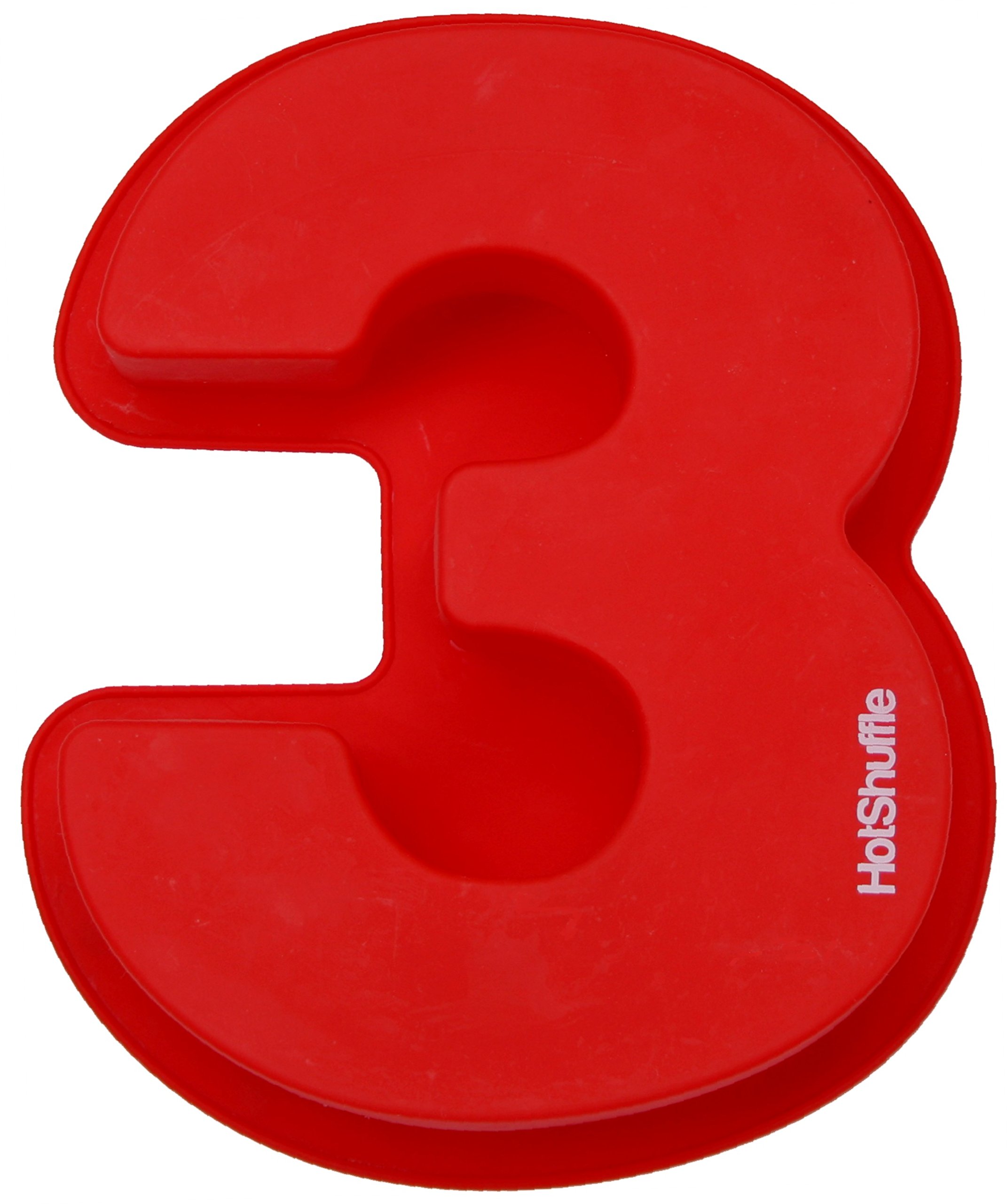 Large Silicone Number Cake Tin Mould Baking Birthday Anniversary 3