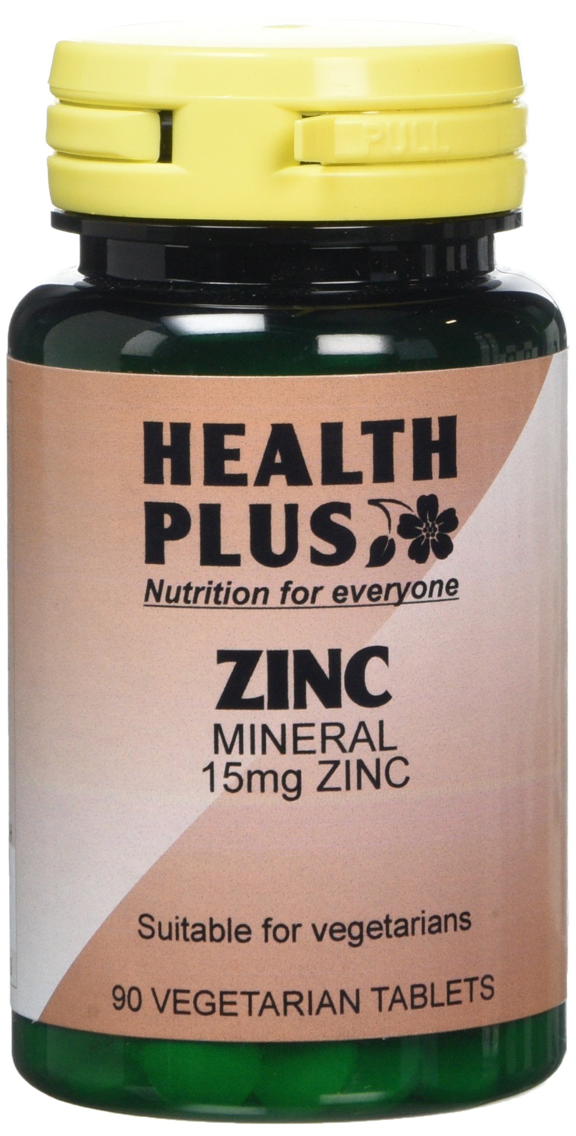 Health Plus Zinc 15mg Mineral Supplement - 90 Tablets
