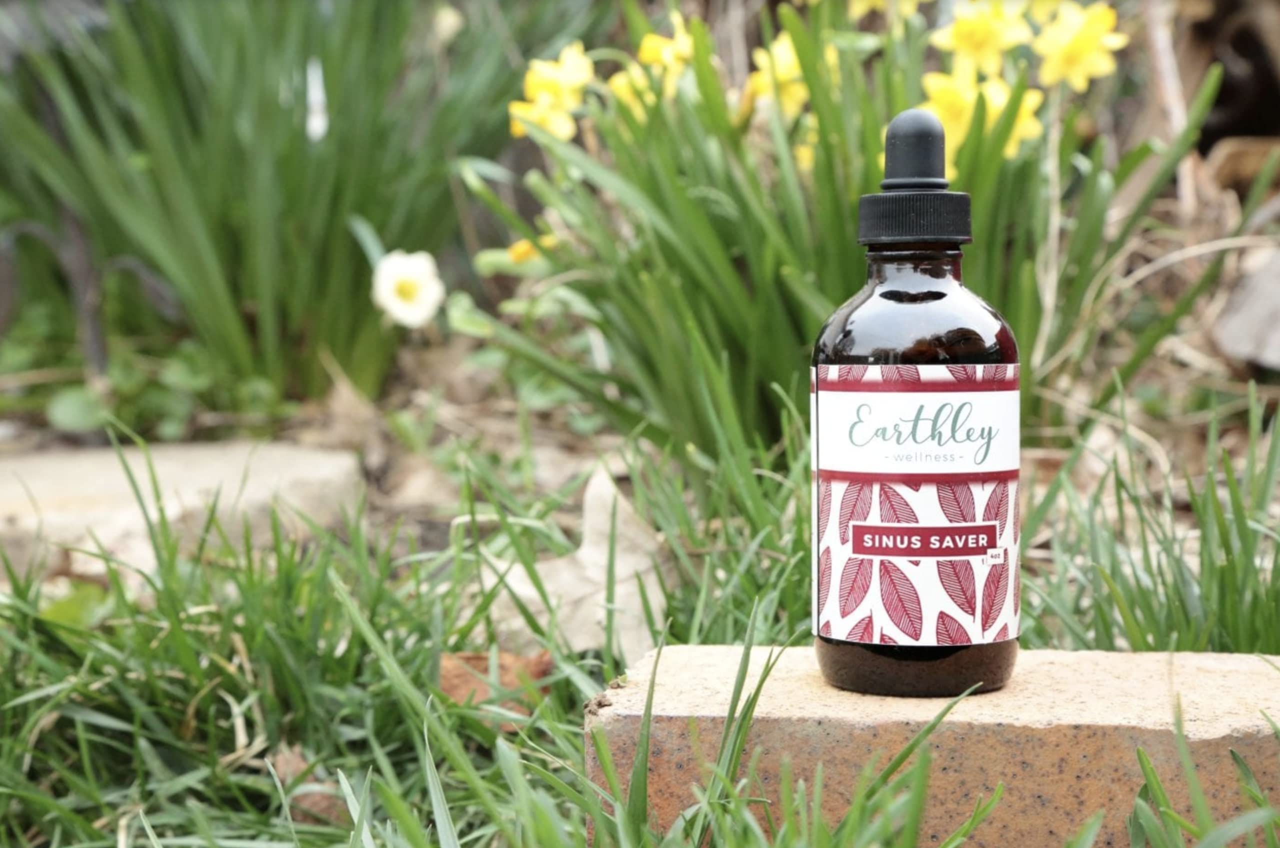 Earthley Wellness Sinus Saver, Natural Remedy, Free of Allergens, Parabens, and Preservatives, Helps Boost Vitamin C (2 oz, Alcohol Free)