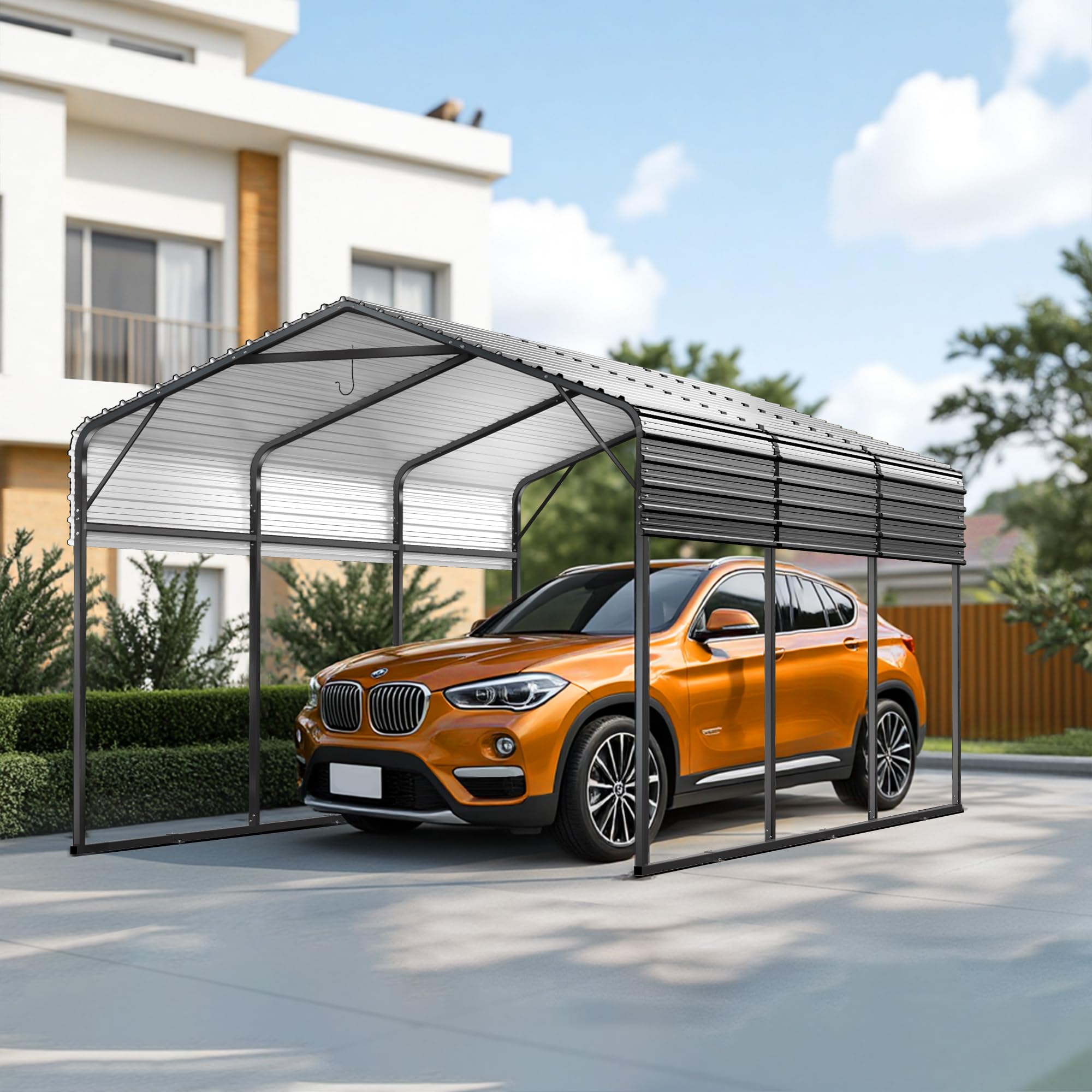 Photo 1 of **PARTIAL SET**



Mars Explo 10x15FT Heavy Duty Metal Carport with Galvanized Steel Roof - All-Weather Car Shelter for Cars, Trucks, Boats, Reinforced Frame, Enhanced Base, Metal Car Port Garage