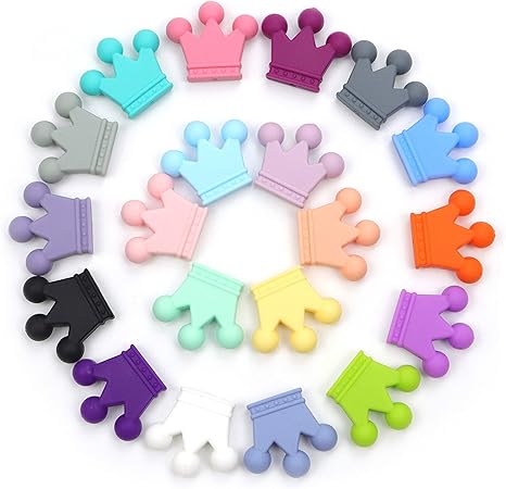 Amazon Shiwu シリコン クラウン ビーズ 個 色指定可能 贈り物 Diy用品 パーツ ハンドメイド 素材 手作り 質材 手芸 ギフト ビーズ ストーン 通販