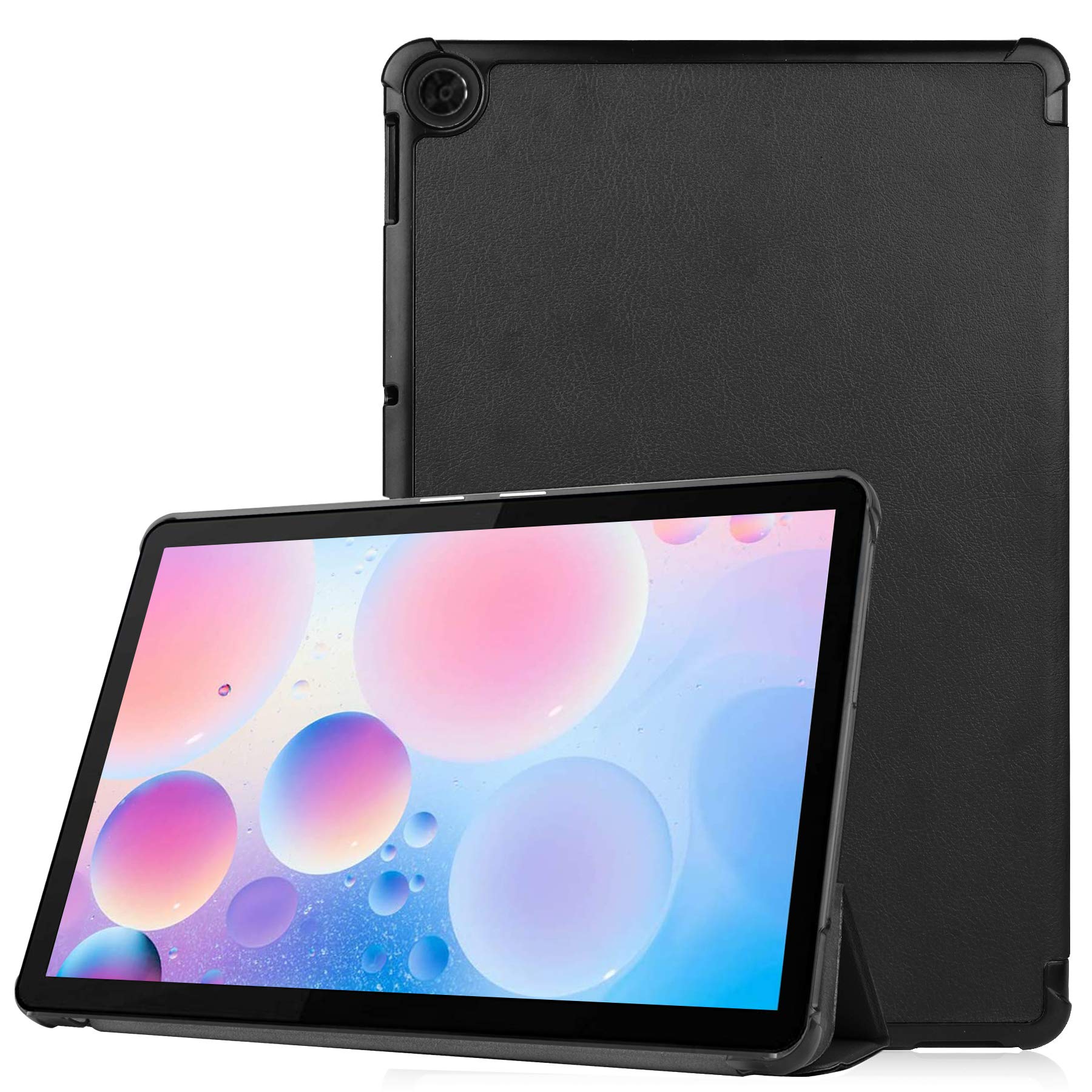 YGoal Case For Lenovo Duet Chromebook 10.1, Premium PU leather Stand Business Folio Case Cover with Multi-angle for Lenovo Duet Chromebook 10.1 Inch, Black