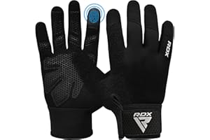 RDX Weight Lifting Gloves Gym Workout, Full Finger Touch Screen, Breathable Anti Slip Padded Palm, Fitness Strength