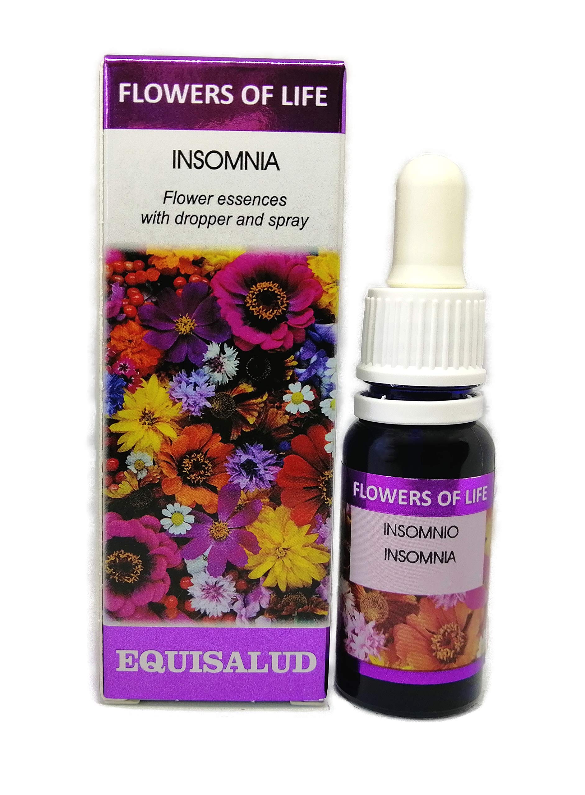 Flowers of Life - Insomnia - Certified Organic Natural Flower Remedy 15ml Dropper and Spray