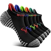 BULLIANT Women Ankle Socks, Active Low-Cut Sock Cushioned Footbed Arch Support for Running Walking Sneakers