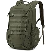 Fortune Edge 35L Tactical Backpack for Men, MOLLE Military Bug Out Bag, Waterproof Rucksack for Hiking with Hydration Port Army Green