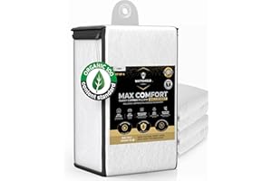 MATTSHIELD ORIGINAL 4 Pack - Organic Cotton Pillow Protectors with Zipper King Size - Waterproof and Bed Bug-Proof Terry Cotton Pillow Covers - 100% Cotton Top Pillow Protector (King)