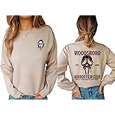 Woodsboro Scream Movies Ghostface Sweatshirt - Exclusive Horror Film Design for Movie Fans and Classic Slasher Enthusiasts