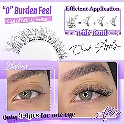 Wispy Lash Clusters Invisible Band Natural Lash