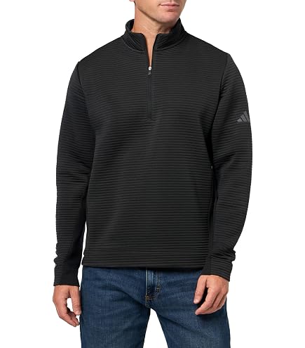 Amazon.com: Adidas Performance Texture Quarter-Zip Pullover L