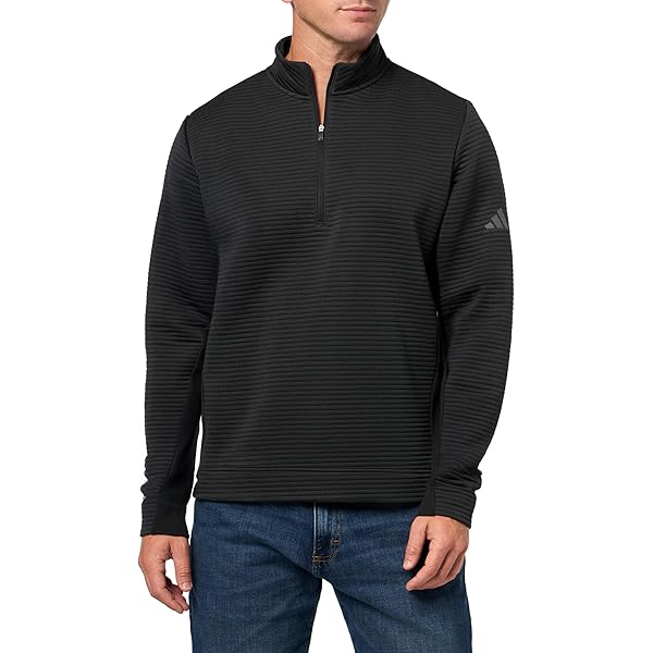 adidas Men's Ultimate365 Dwr 1/4 Zip Golf Pullover Blue M at
