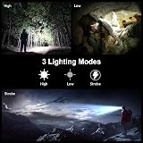 Gritin LED Head Torch Headlamp 2 Pack 3 Modes Waterproof 6 AAA Included Gray view 3