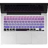 Kuzy OmbrePURPLE.Key Silicone Keyboard Skin Cover for MacBook Pro, iMac and MacBook Air 13 inch