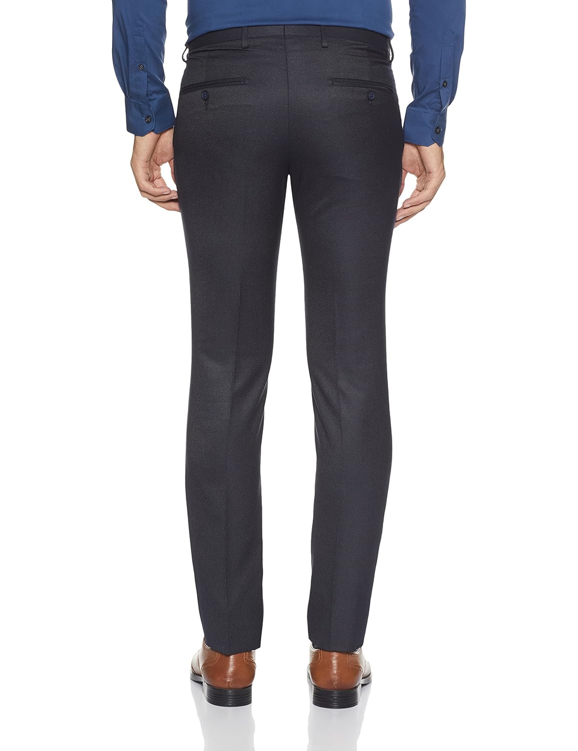 van heusen men's skinny fit formal trousers