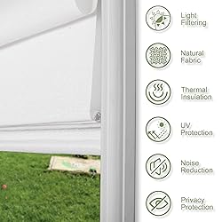 Sulugood No Tools No Drill Cordless Light Filtering