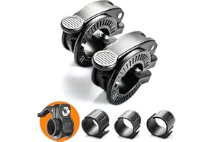 ZY-HUAN Narrow Barbell Clips 2.5cm Width for Olympic Bars, 0.9-1.18inch Adjustable Weight Clamps, Quick Release Locking Collars for Weightlifting