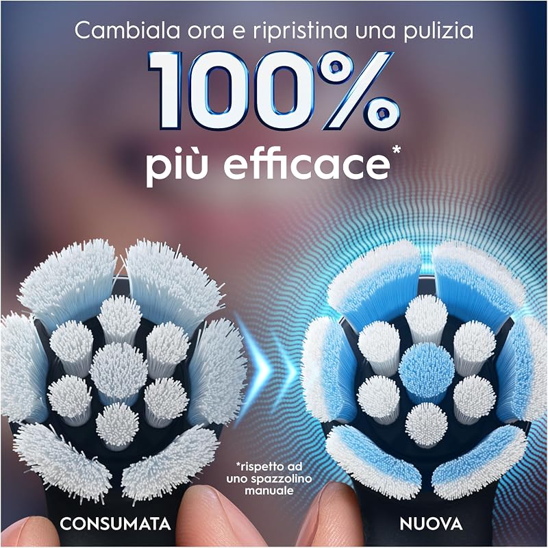 Testine di Ricambio iO Gentle Care, Nere, 6 Ricambi