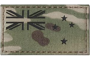TACTICAL FREAKY IR New Zealand Flag Infrared 2x3.5 IFF Tactical Morale Hook Patch (Multicam)