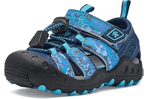 Kamik unisex-child Crab Print Sport Sandal