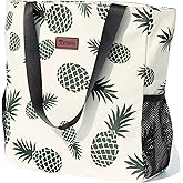 Original Floral Water Resistant Large Tote Bag Shoulder Bag for Gym Beach Travel Daily Bags Upgraded