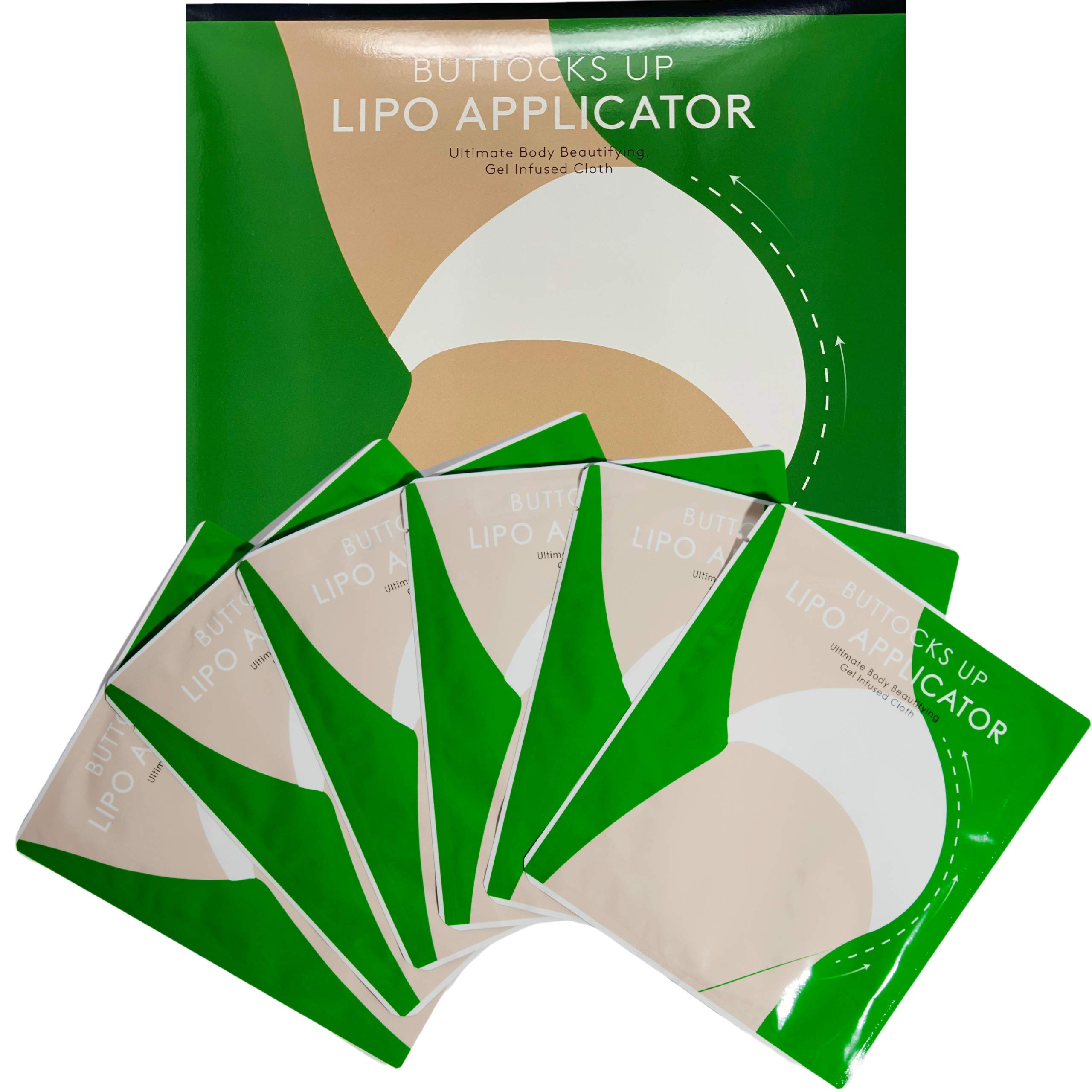 Buttocks UP Applicator Wrap- Firming Anti Cellulite Solution- Body Applicator for Contouring, Tightening, Shaping (6 Applicators)