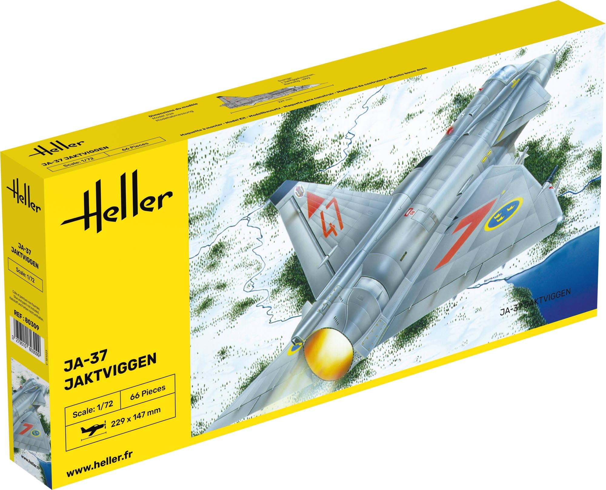Heller 1:72 - JA 37 Jaktviggen