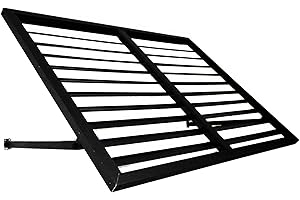 Awntech 5' Bahama (68"-24"-36") Shutter Fixed Awning, Black