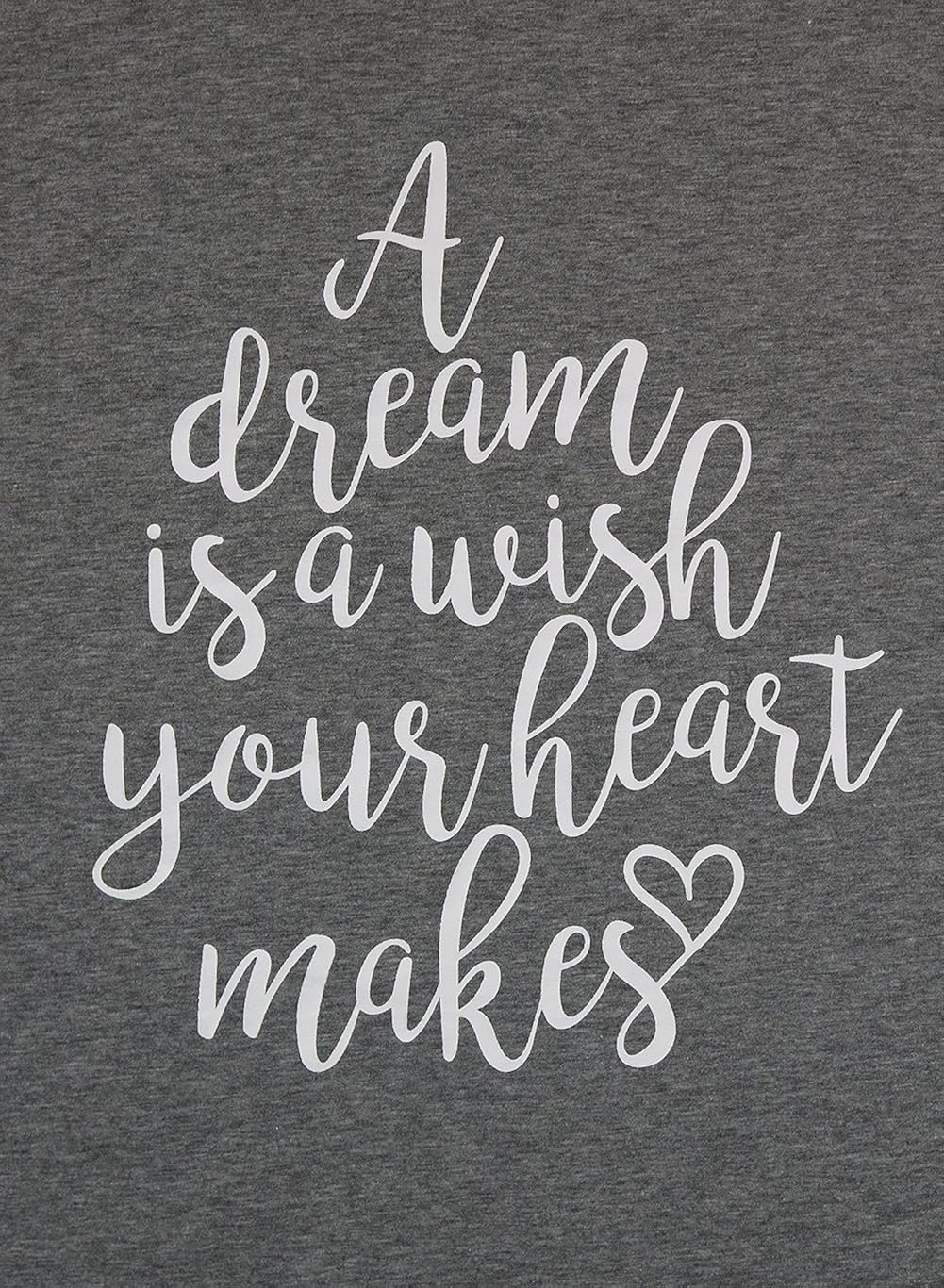 Amazon Com A Dream Is A Wish Your Heart Makes Camiseta De Manga