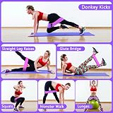 PLEASION Fabric Resistance Bands 5 Levels Booty Bands Set view 3
