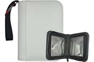 Splash 1 Pocket TCG Zipper Binder, 20 Side-Loading Pages, 40 Cards, for Collectibles, Sports, Trading Cards, White