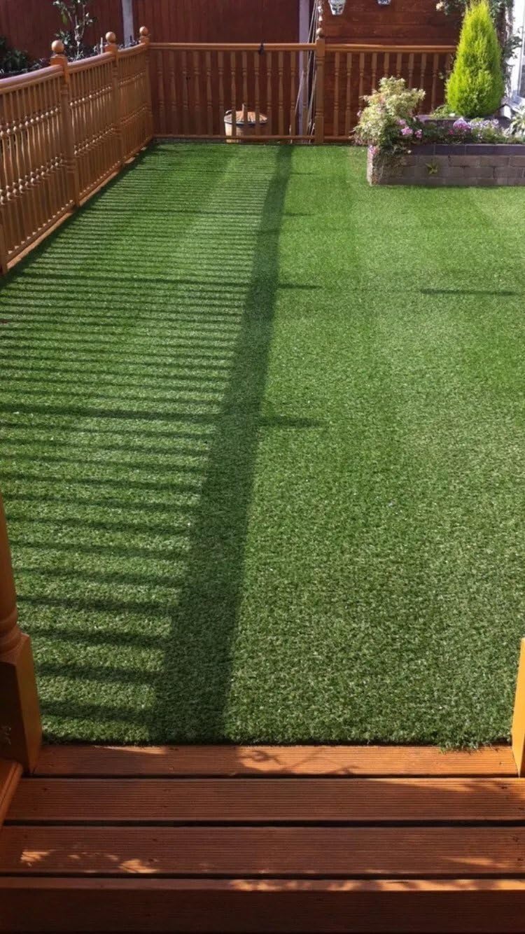 2 tone artificial grass - astro turf - roll end - fab 4 decking etc - 25 mm by Westmorland