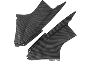 Acouto Pair Carbon Fiber Style Side Air Duct Cover Fairing Insert Part Fit for YZF R6 2003‑2005 powersports-Windshield-deflec