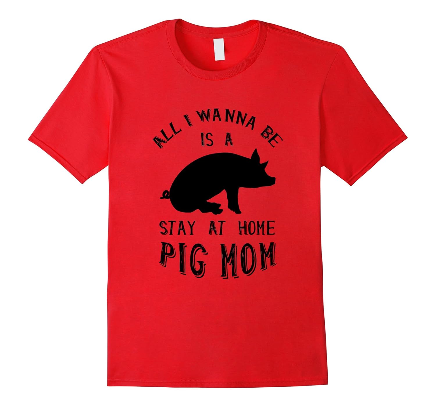 Stay At Home Pet Pig Mom Funny Gift T-shirt-ANZ