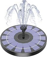AISITIN Solar Fountain Pump 2.5W with 6 Nozzles for Bird Bath Garden Pond view 1