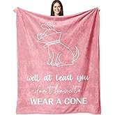 Mlkdcid Get Well Gifts for Women, Get Well Soon Gifts for Women After Surgery, Feel Better/Recovery After Surgery Gift Throw Blanket 60" x 50"