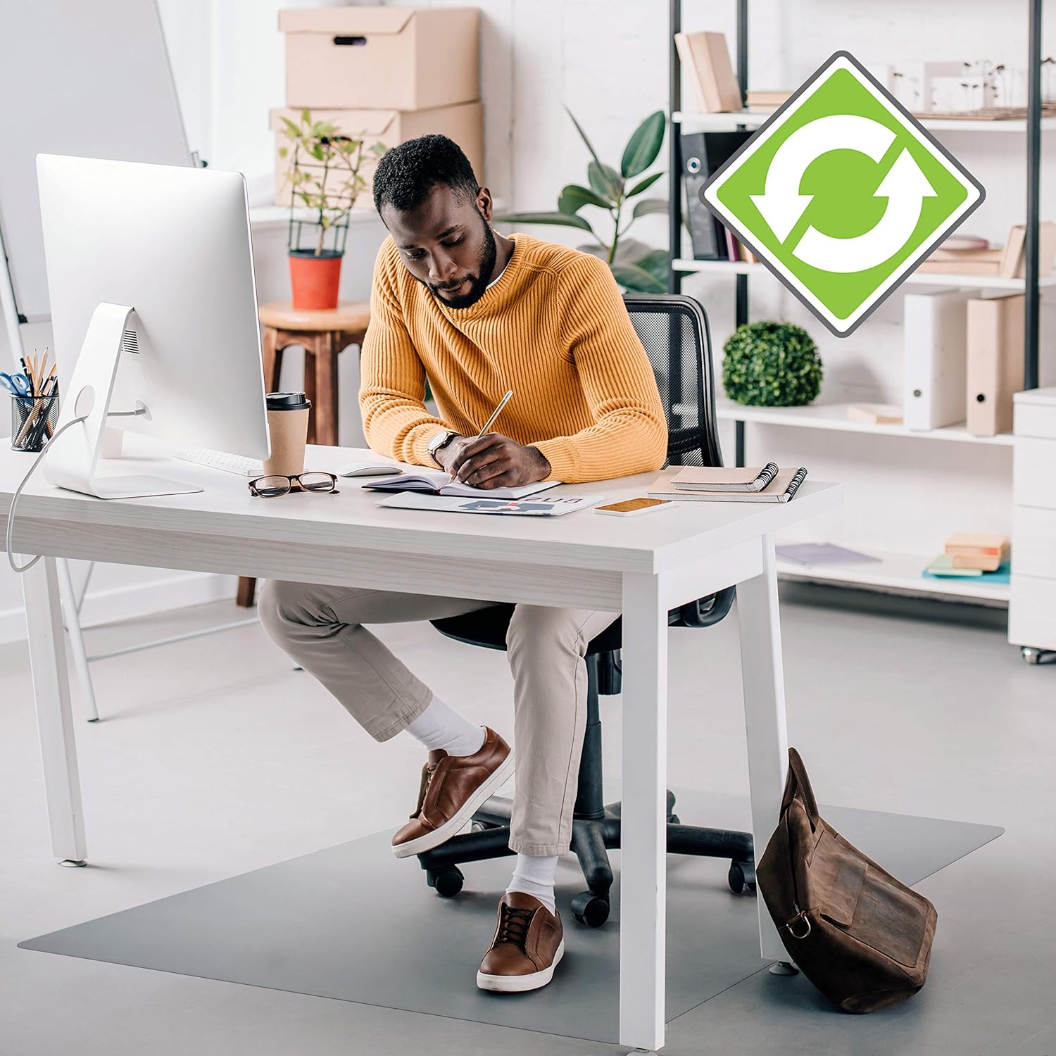 Amazon Com Ecotex Revolutionmat Chair Mat For Hard Floors 100