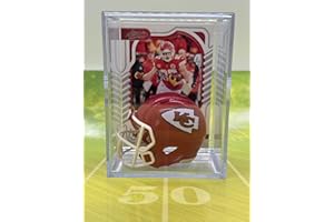 RIDDELL Kansas City Chiefs NFL Helmet Shadowbox w/Travis Kelce card