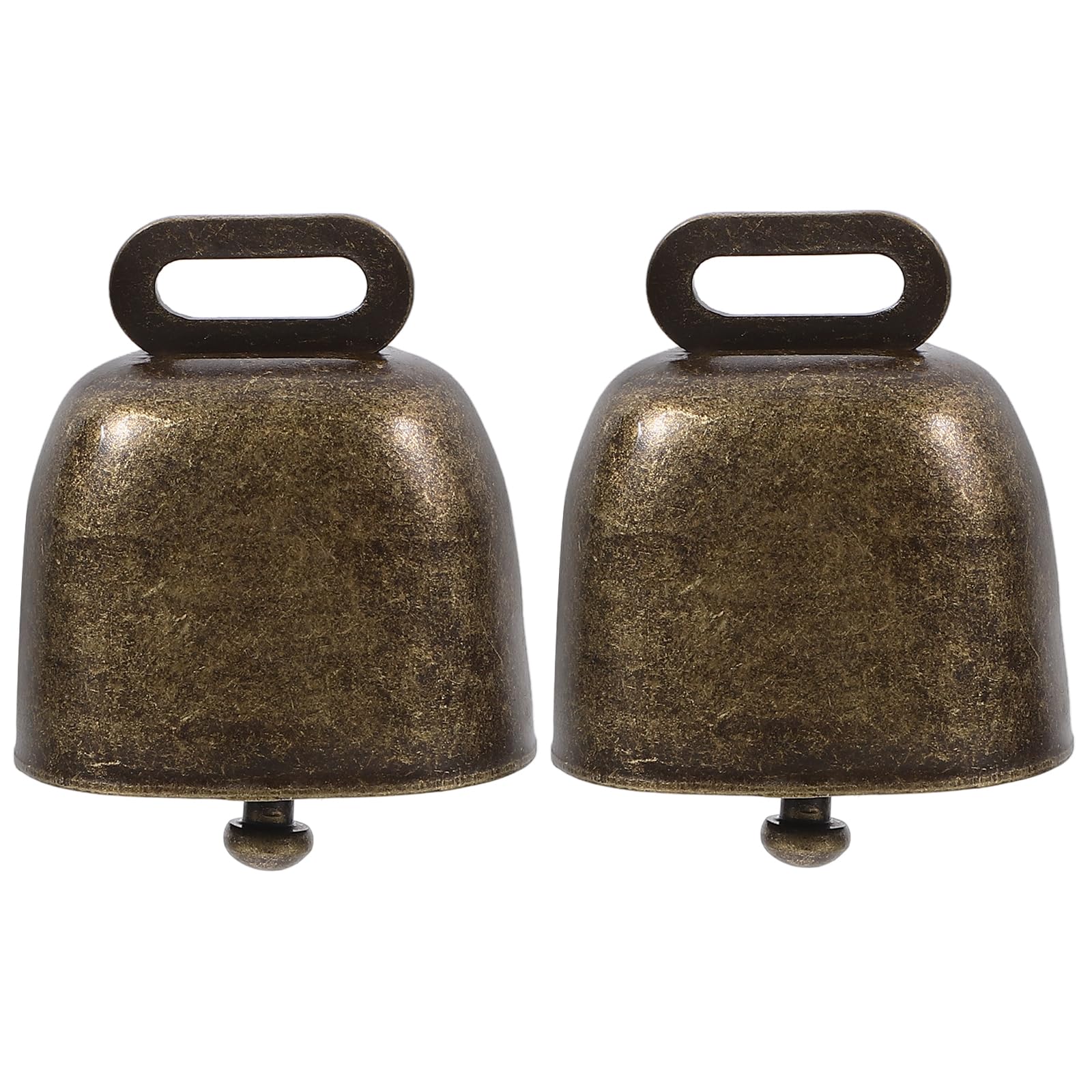 NUOBESTY 2pcs Sheep Bell Farm Loud Bronze Bells Jewelry Making Findings Beads Animal Anti-lost Bell Loud Bells Wind Chimes Cow Bells for Football Games Printable Child Musical Instrument