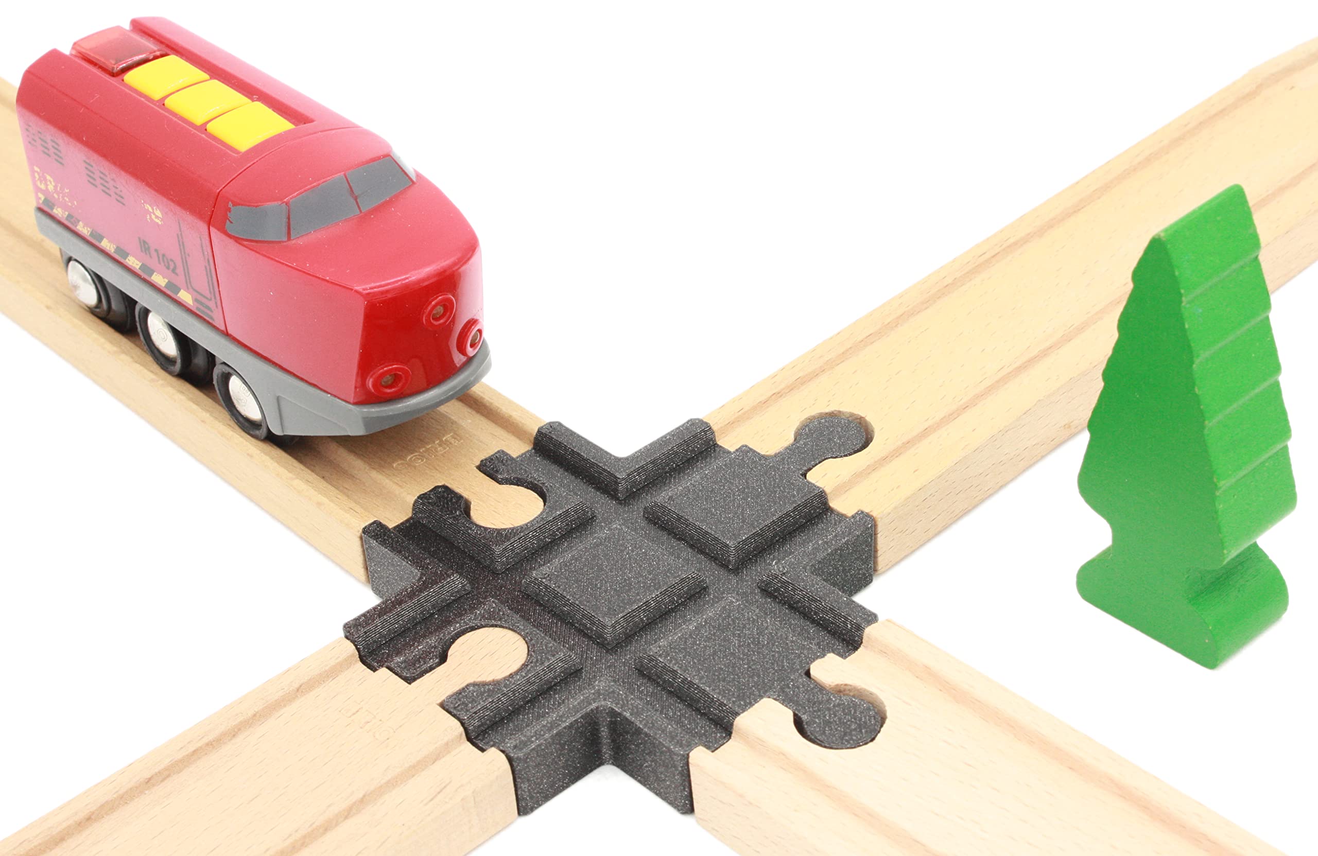 Locorico- Wooden Train Crossing (4 Ways)